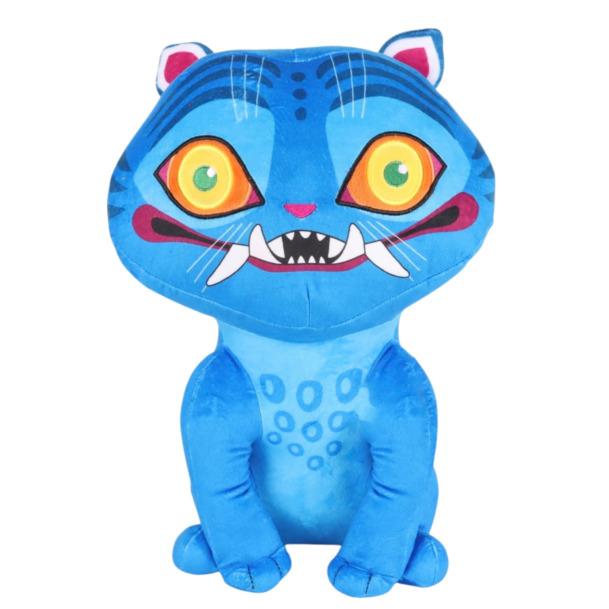 Kpop Demon Hunters Derby - Almohada de peluche de personaje Pal, súper suave, azul y grande, 16 x 12 pulgadas