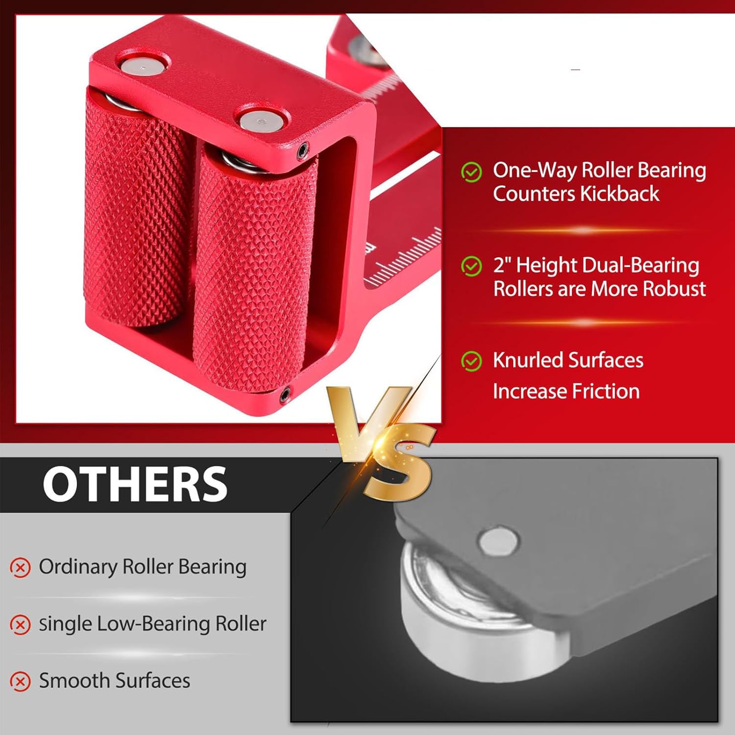 Fockety Thin Rip Table Saw Jig, Thin Rip Jig Table Saw Jig Thin Rip Cutting Locator for 3/8x3/4 Inch T and U Slot 1/4x3/8 Inch T Slot