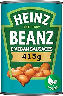 Tinned Baked Beans and Vegan Sausages 415g