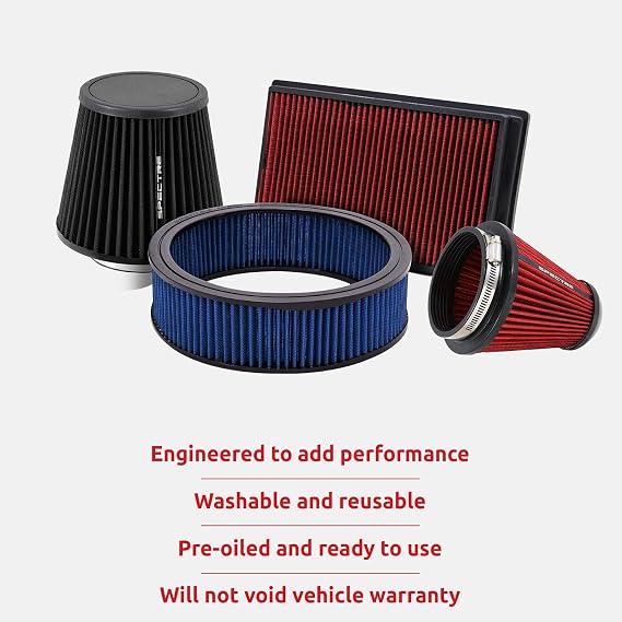 Spectre Performance 3991 Black 9mm Breather Filter