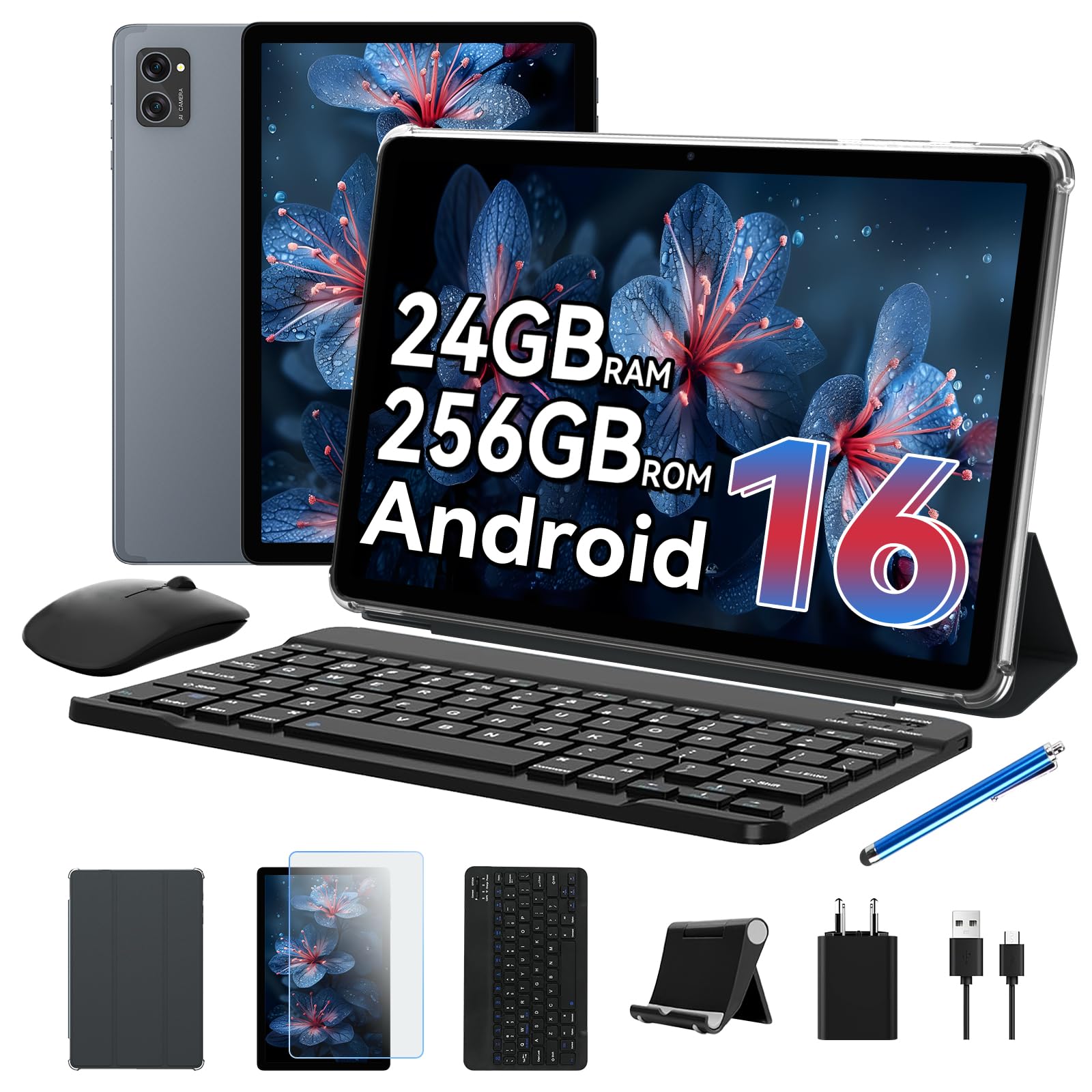 Tablet TABWEE T20: Potencia Android 16, 24GB+256GB, Cine HD