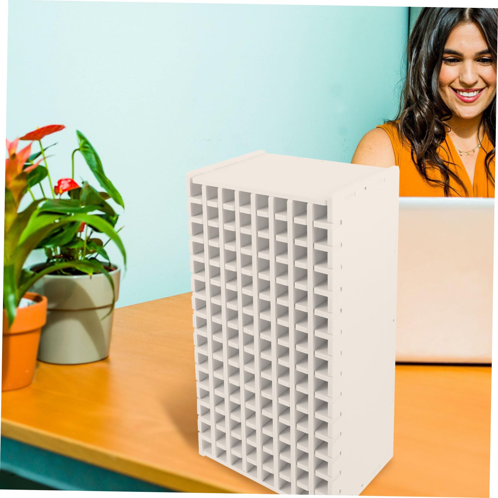 Hohopeti Organizer da Scrivania con Scomparti Trasparenti e Custodia per Forniture Scolastiche Supporto Penne e Accessori per Ufficio e Studio