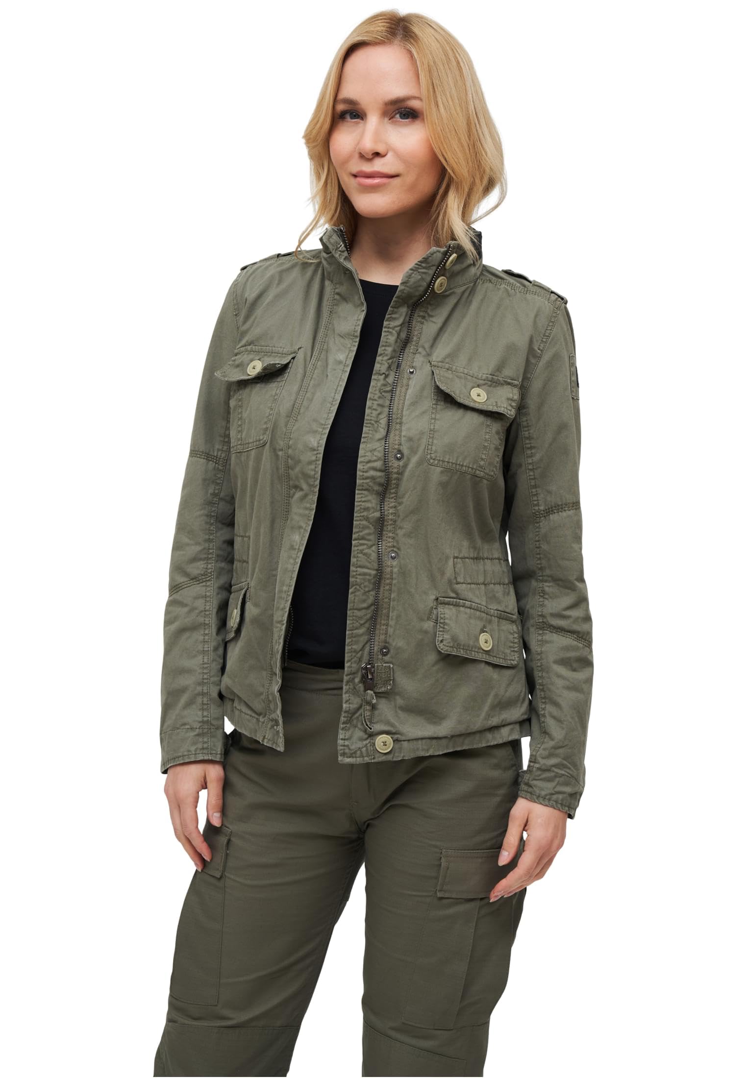 Brandit Women Britannia Jacket, Donna, Olive, Xl-image