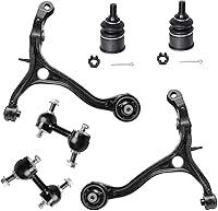Vista 1435 de Detroit Axle - Kit de suspensión delantera de 10 piezas para Chevy Aveo Aveo5 Pontiac G3 Wave 2 Ready Struts Assembly 2 Enlaces de barra