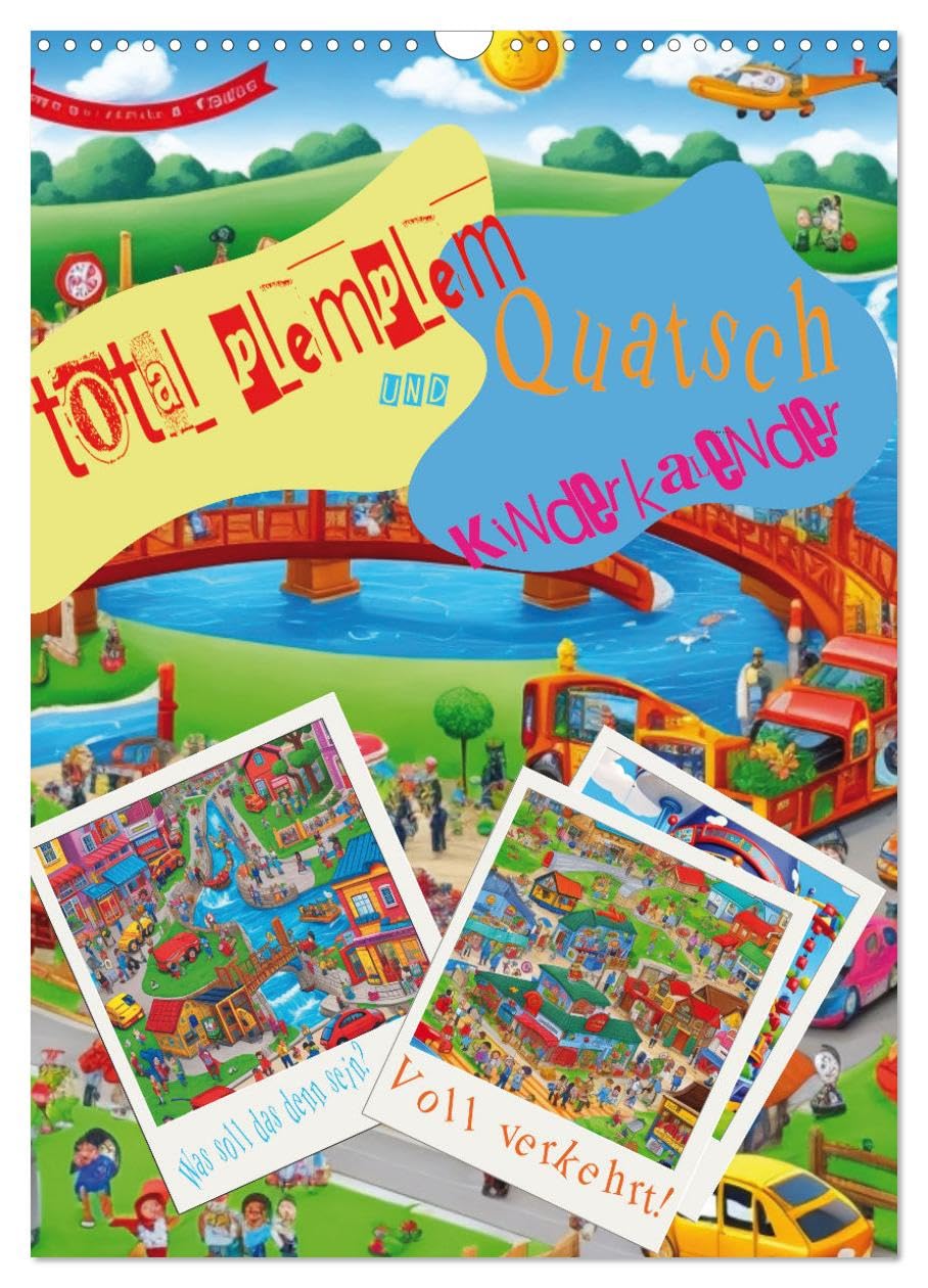 total plemplem und Quatsch Kinderkalender (Wandkalender 2024 DIN A3 hoch), CALVENDO Monatskalender