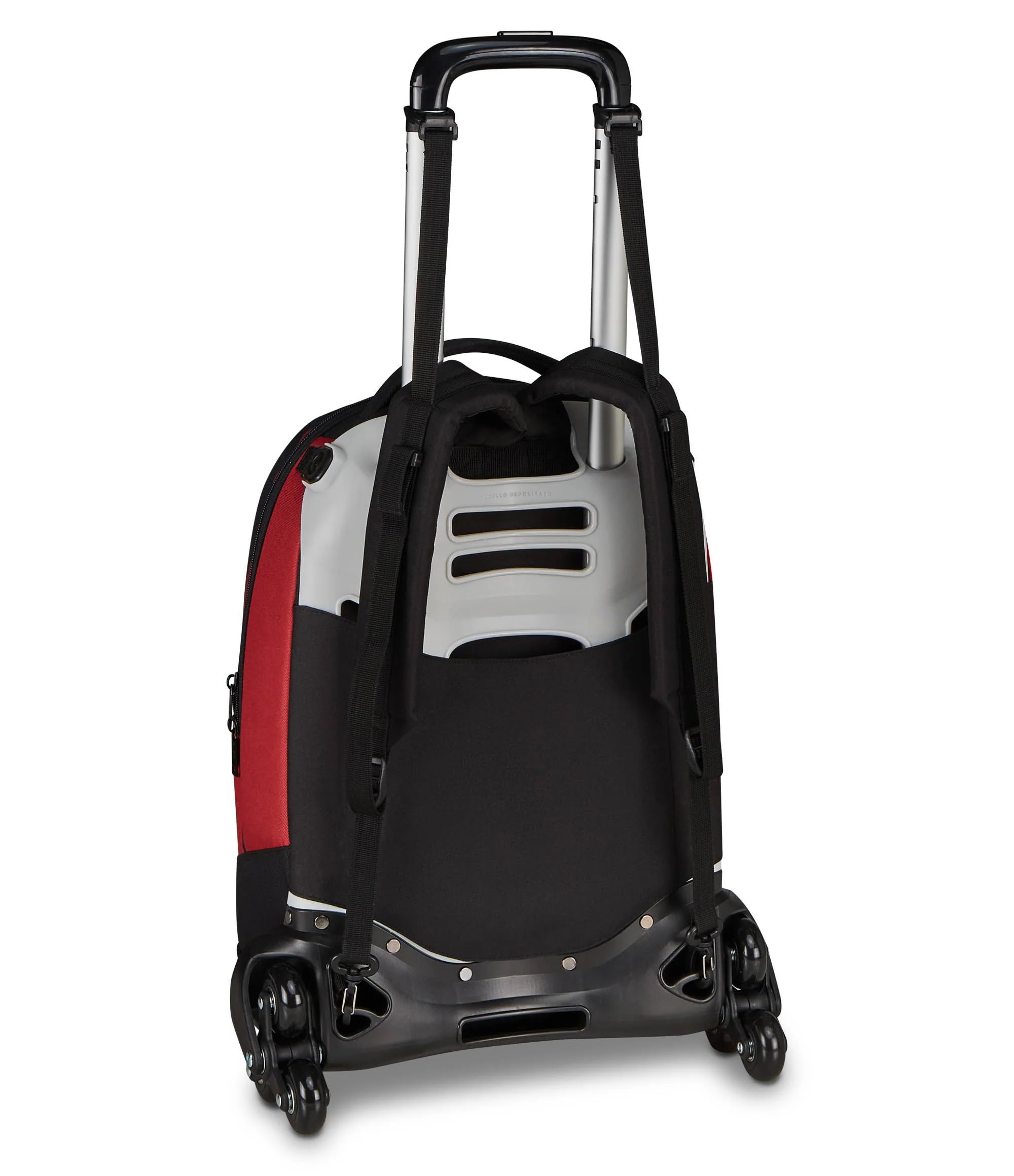 Trolley Jack-3WD Scuola Roma con zaino staccabile By Seven + astuccio 3 piani completo + Diario 2026/2027