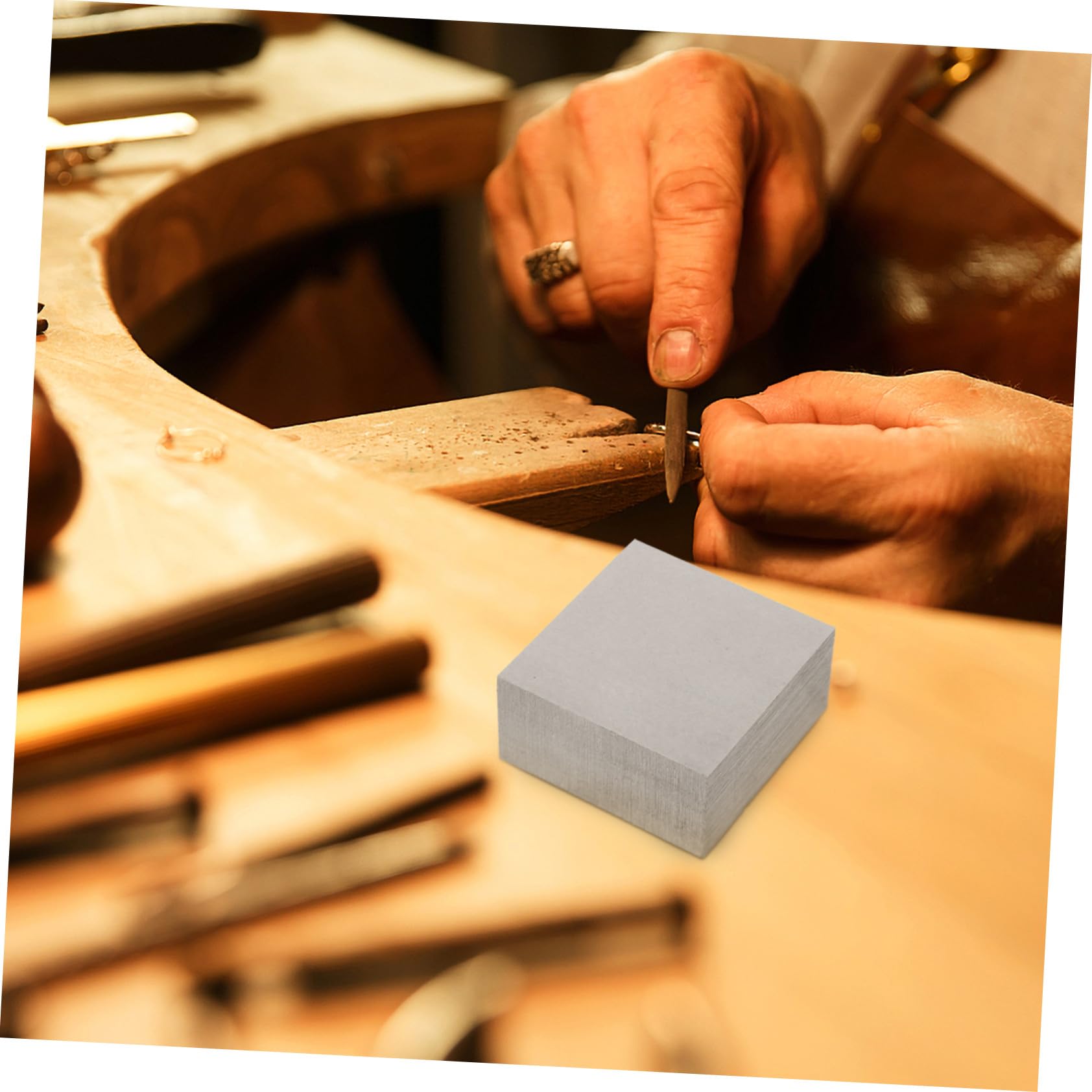 GALPADA Enclume Carrée en Fer Bloc de Forgerie Bloc de Travail pour Bijoux Outil de Fabrication Bijoux Professionnel DIY