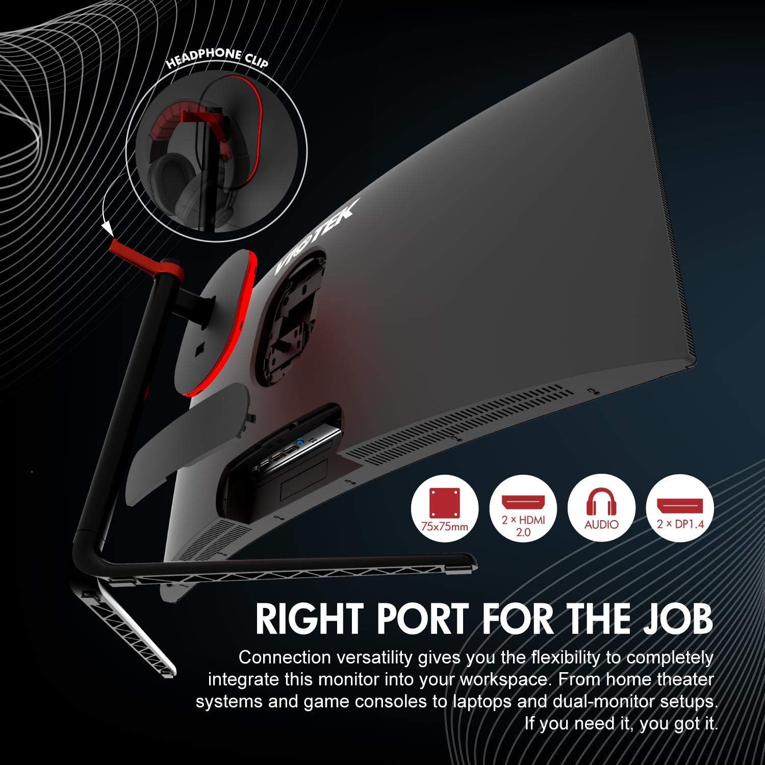 Promo Discount Up To 70% Off VIOTEK GNV34DBE 34-Inch Curved Gaming Monitor | 144Hz UWQHD 4ms | 2X HDMI 2.0, 2X DisplayPort 1.4, 3.5mm | G-Sync-Ready, FreeSync | 3-Yr Warranty (VESA)