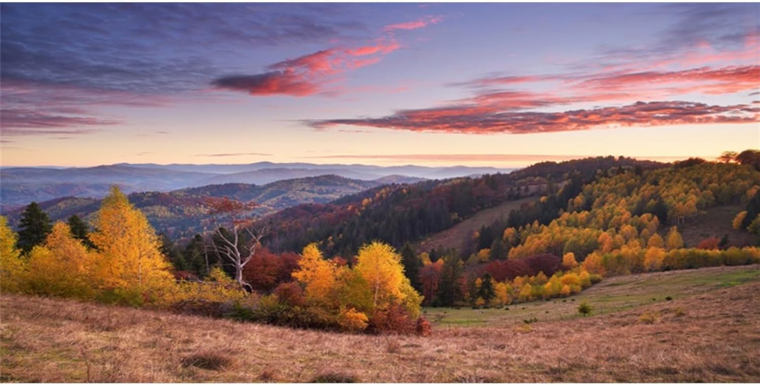 YongFoto Reptile Terrarium Background 30x18 inch Autumn