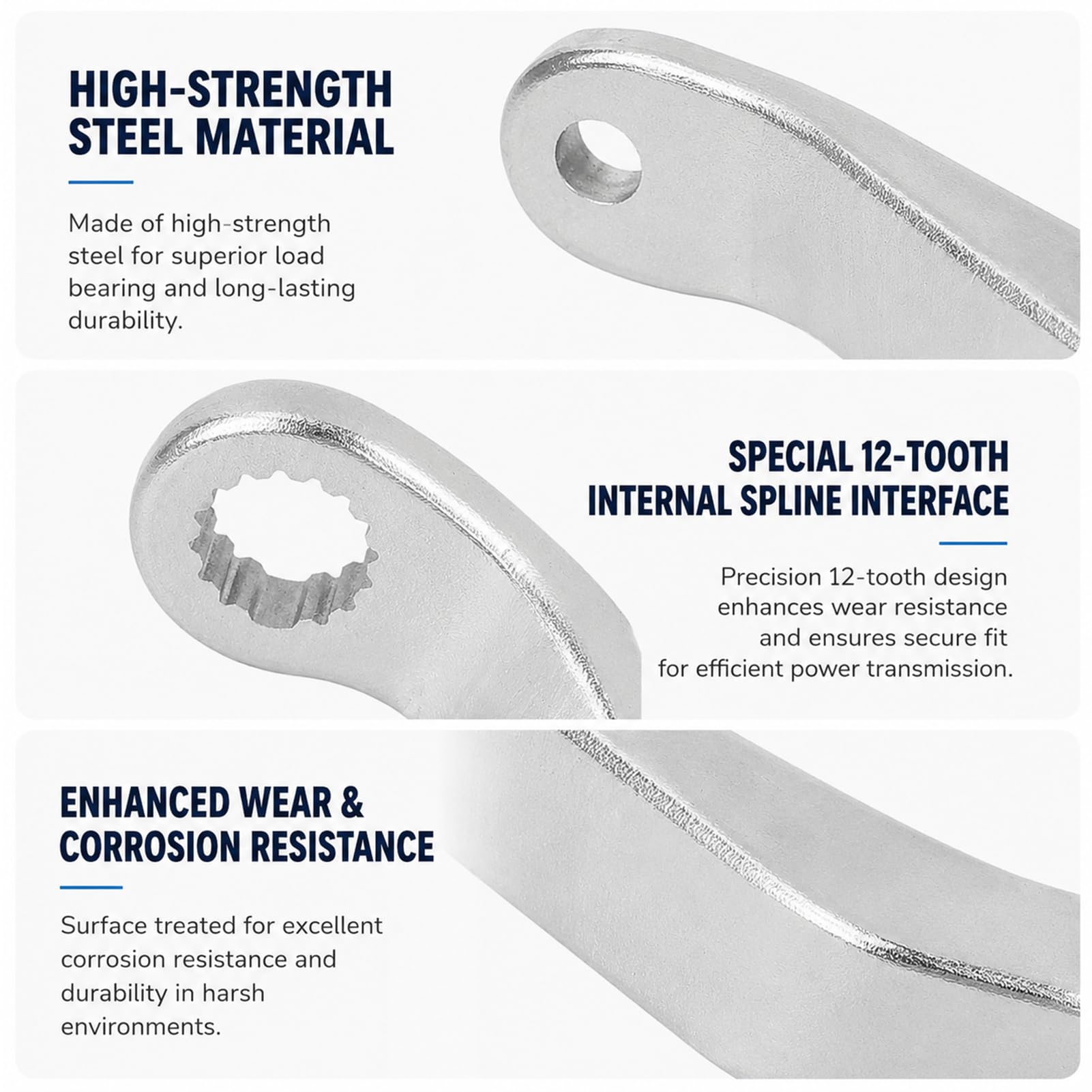 Steel Moto Gear Shifter Bellcrank Lever, 3234724, Easy Installation | Leva del Cambio Retromarcia ad Alta Stabilità, Compatibile con Polaris Scrambler 850 1000 Sportsman 550 850 1000