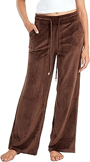 بنطلون بيجامة قطيفة بأرجل واسعة للنساء من كارينا