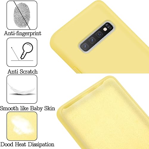 Miniatura 9 de NUIMADL Funda de silicona líquida compatible con Samsung Galaxy S10 Plus, protección de cuerpo completo de goma de gel a prueba de golpes para