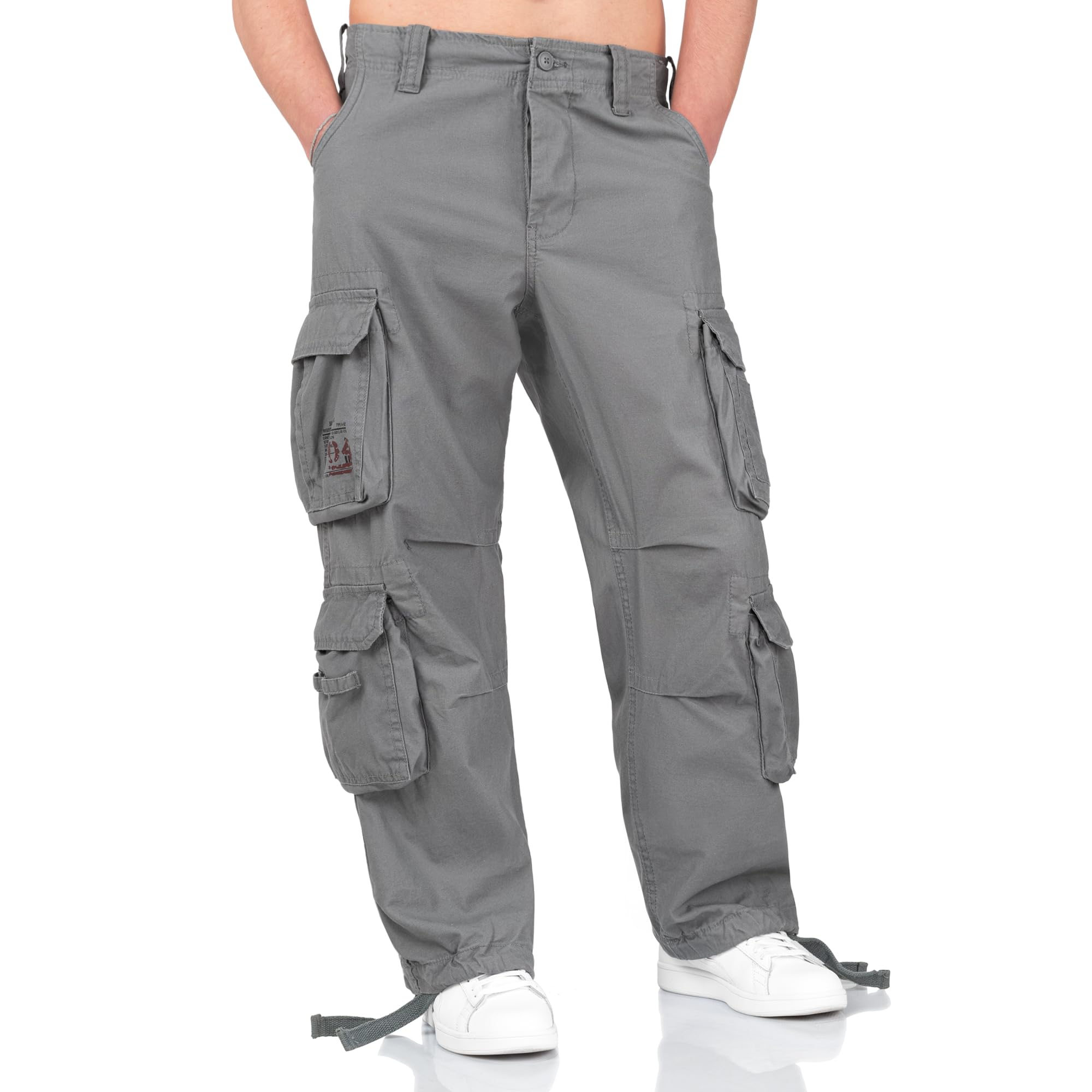 Surplus Raw Vintage Airborne Herren Cargo Hose, Gris, XXL
