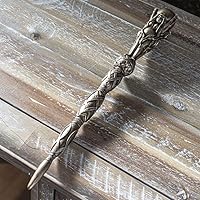 Vista 2 de Ebros Oculto Wicca Triple Diosa Madre Doncella Crone en la Luna Sagrada Varita Cosplay Varitas Decorativas Magia Hechizos Hechizos Hechizos Brujería