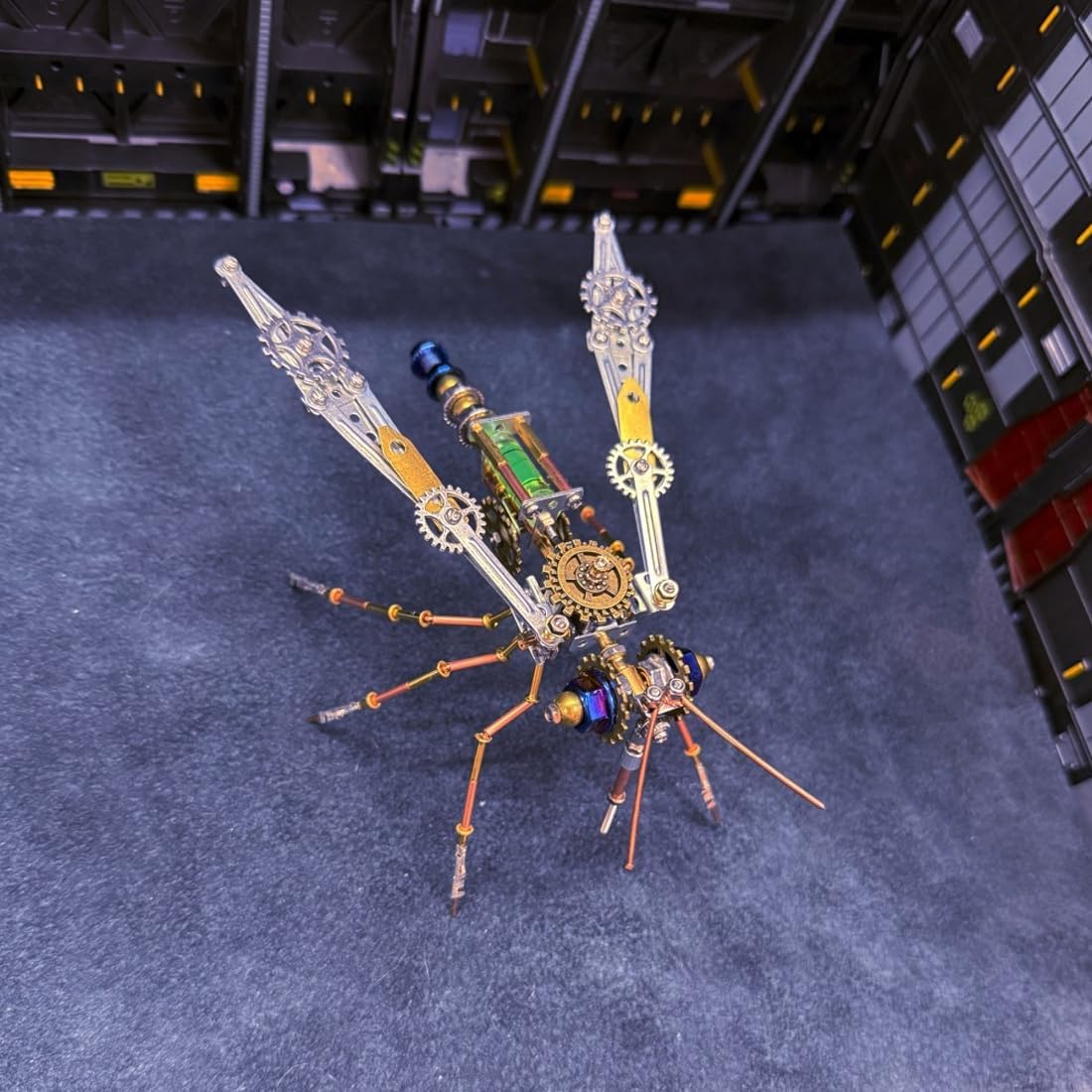 3D Metal Puzzle Mosquito Model Kit for Adults, 223 Pieces Steampunk Insect DIY Assembly Mechanical Models for Advanced Builders Collectors Hobby Gifts Desktop Display