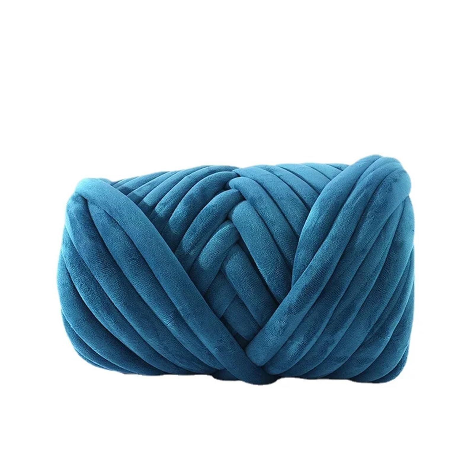 Ovillo De Lana Gigante Hilo grueso de superterciopelo, bolsa blanca de hilo gigante voluminoso y grueso for tejer a mano, manta grande y for brazo DIY, 1KG(22)