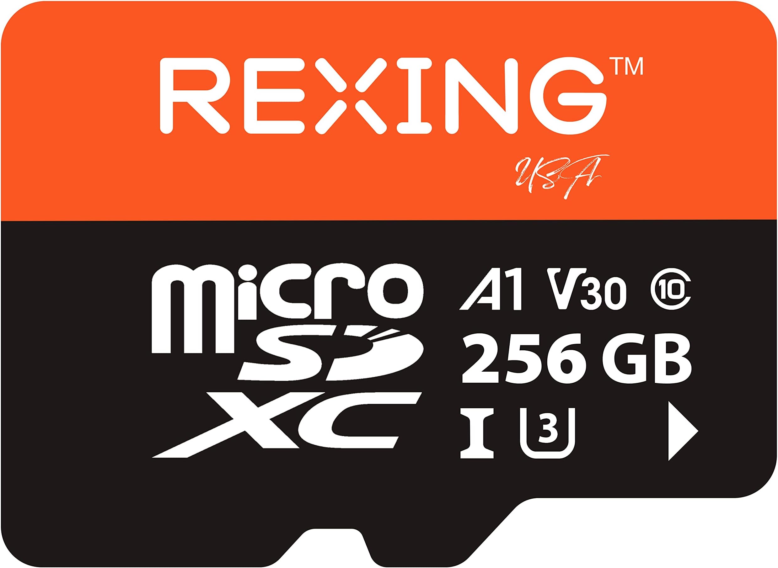256GB microSDXC UHS-3 4K Full HD Video High Speed Transfer Monitoring SD Card with Adapter for Dash Cams, Surveillance System, Security Camera, & Body Cam