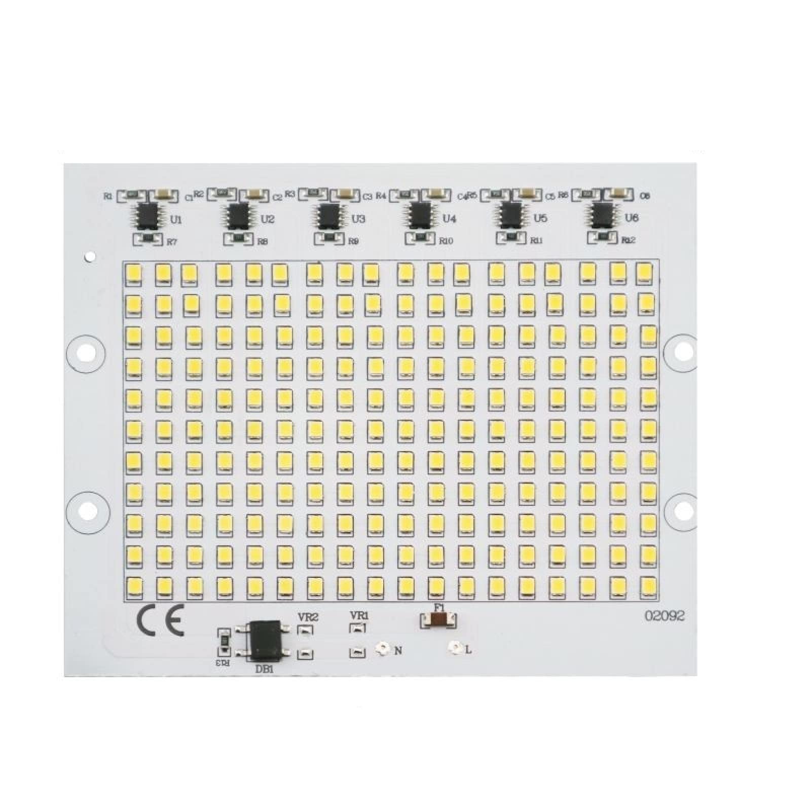 La Lampada Del LED Scheggia La Lampadina 220V SMD 2835 Smart IC Ha Condotto L'ingresso Chiaro 10W 20W 30W 50W 100W Per Il Proiettore All'aperto,Bianco Freddo,CA 200-240 V 100 W
