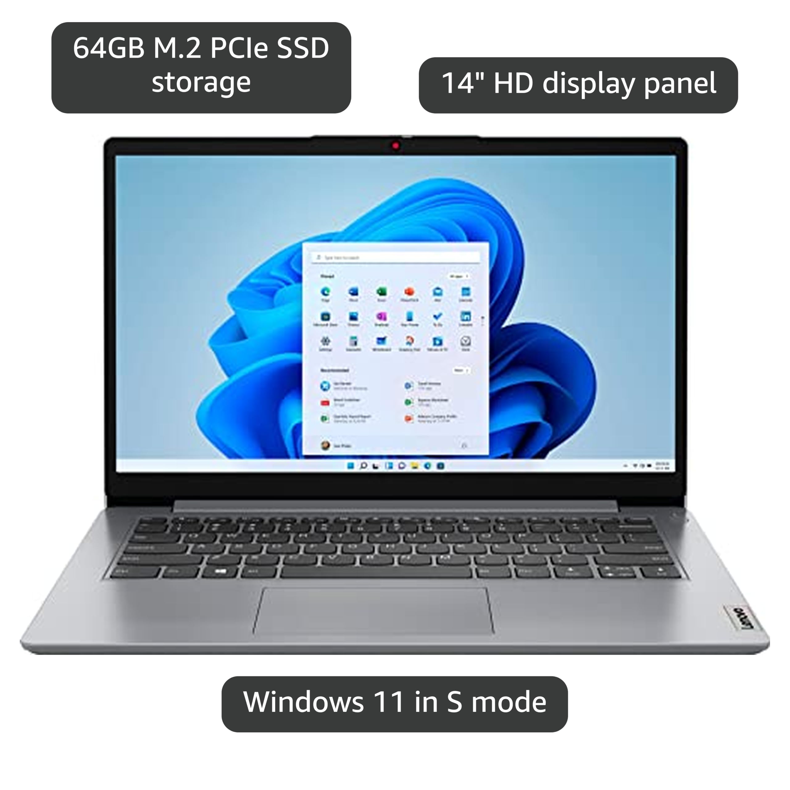 Lenovo IdeaPad 1208、Office、4GB、128GB SSD Amazon.com: Lenovo IdeaPad 1 14 Laptop, Intel Celeron N4020, 4GB