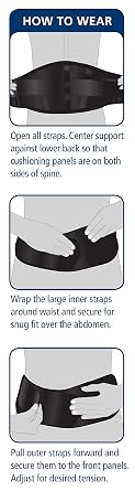 iGO Back Support, Black, Large/X-Large