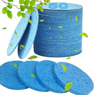 METUUTER 50 esponjas faciales comprimidas par...