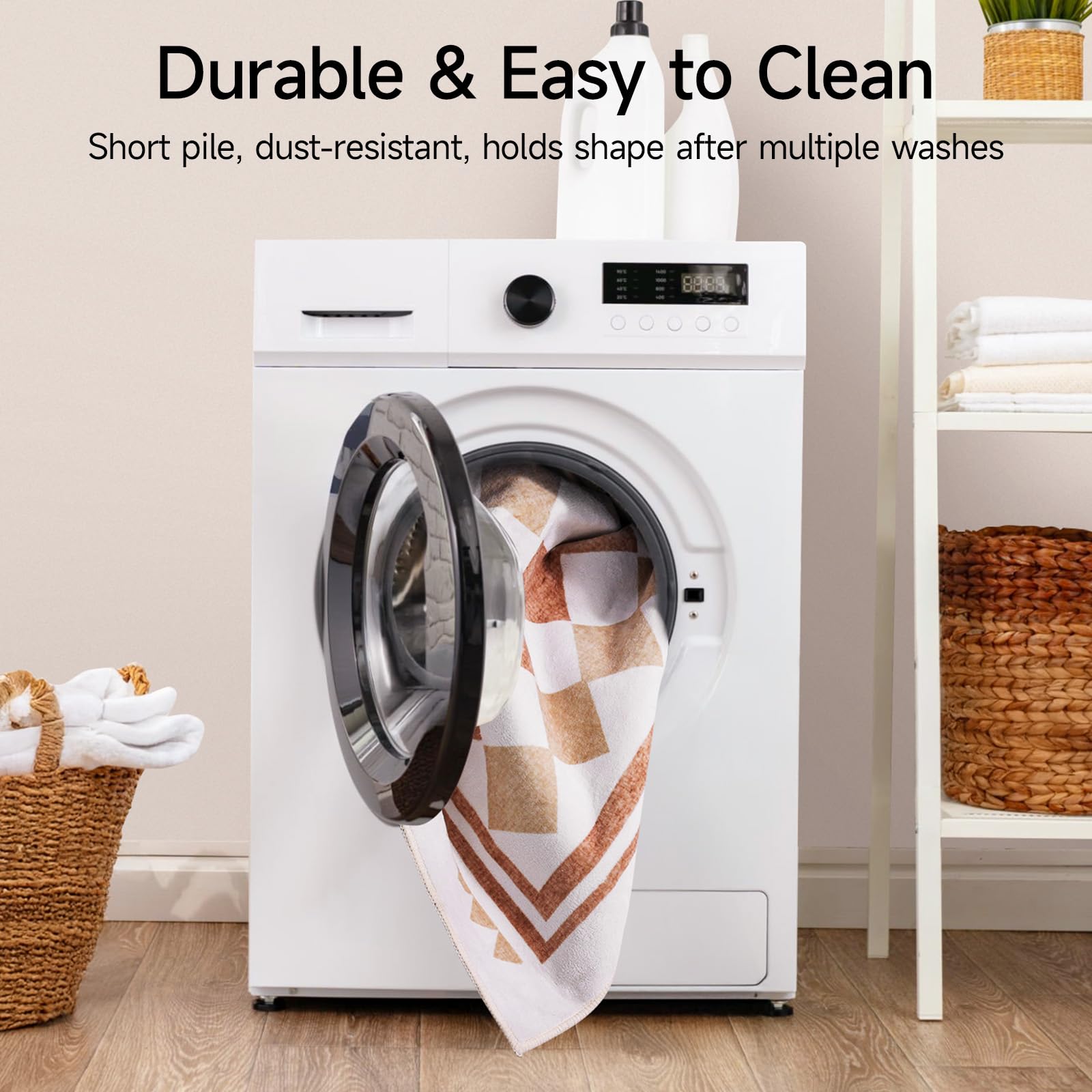 iHeroo Tappeto Salotto Moderno 80x150cm, Tappeto Morbido e Antiscivolo, Tappeto Lavabile in Lavatrice, Perfetto per Soggiorno e Sala da Pranzo