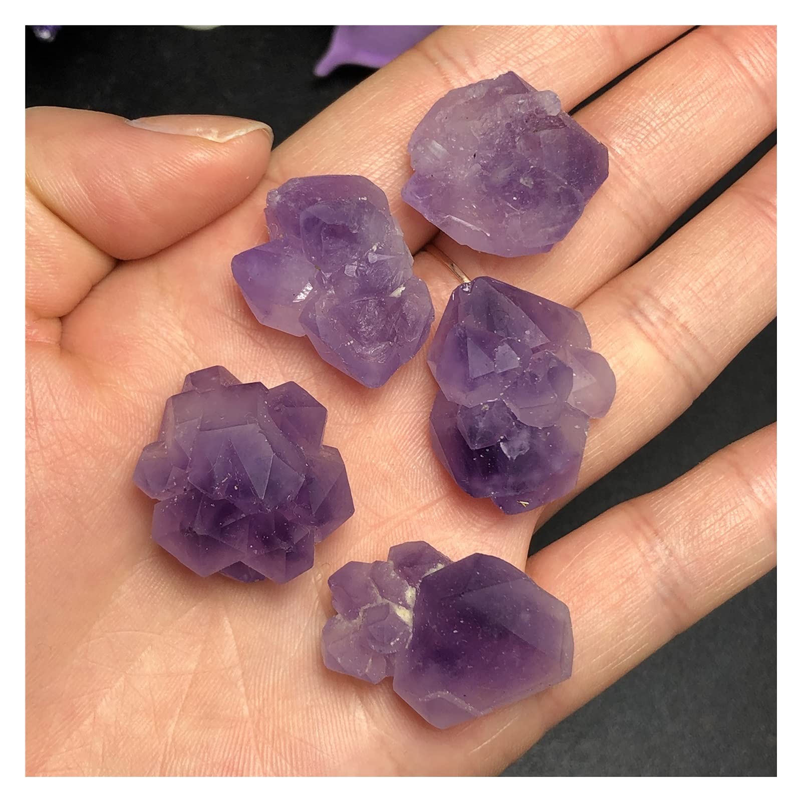Amatista racimo de cristal natural en bruto de 100g como piedra de regalo geológico