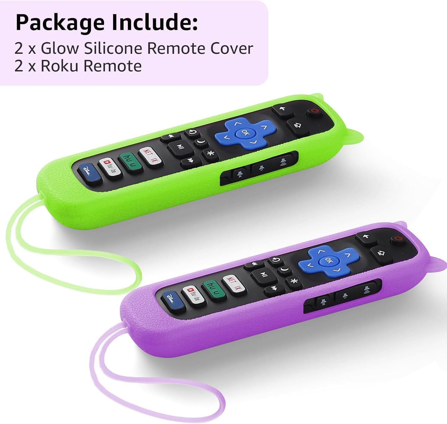 (Pack of 2) Replacement Remote Control for Roku TV with Silicone Cover image 5