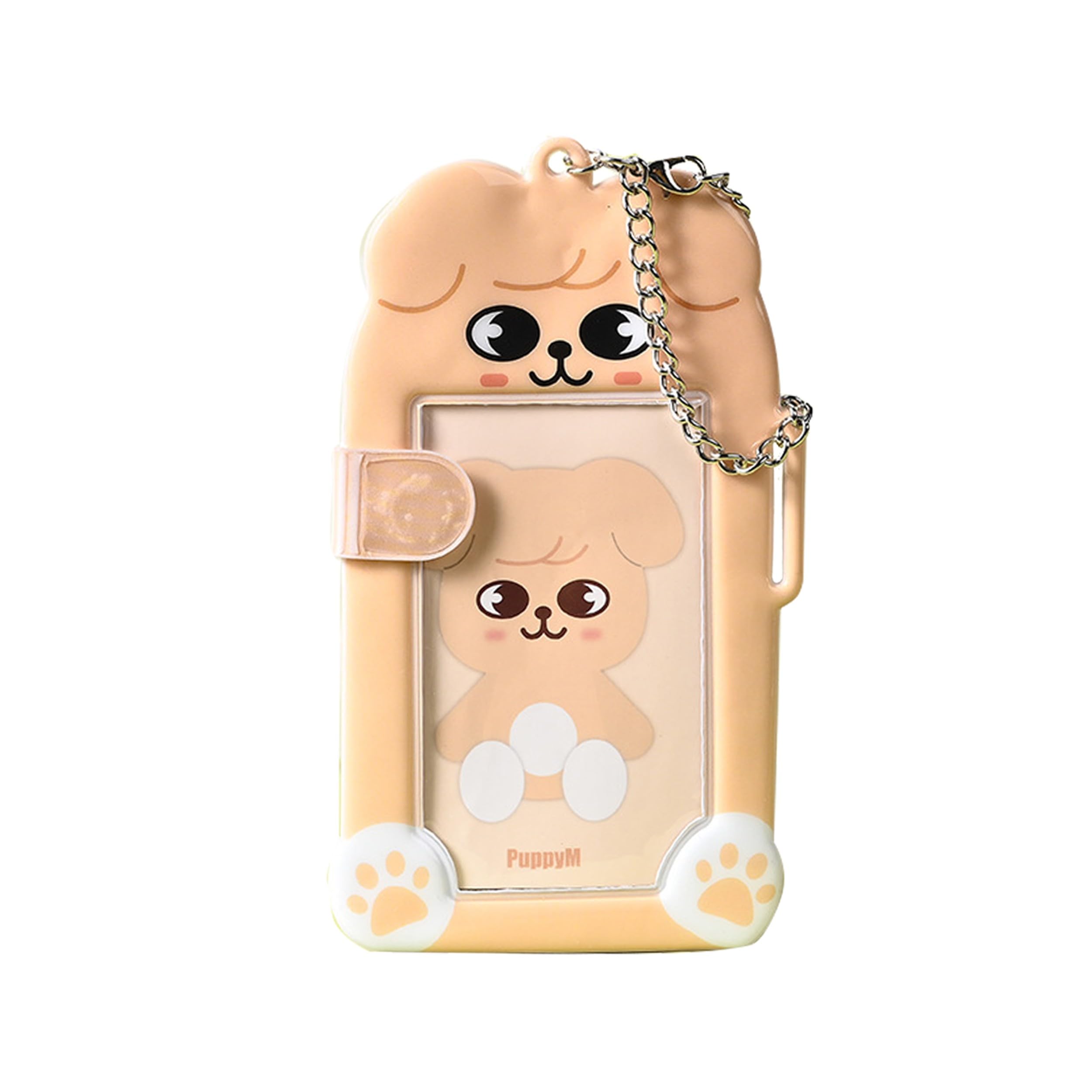 Roffatide SKZoo Photocard Holder Cute Animal PVC Card Sleeve with Chain Stray Protective Case for Collectible Fan Accessory for Stay Style A — image 1