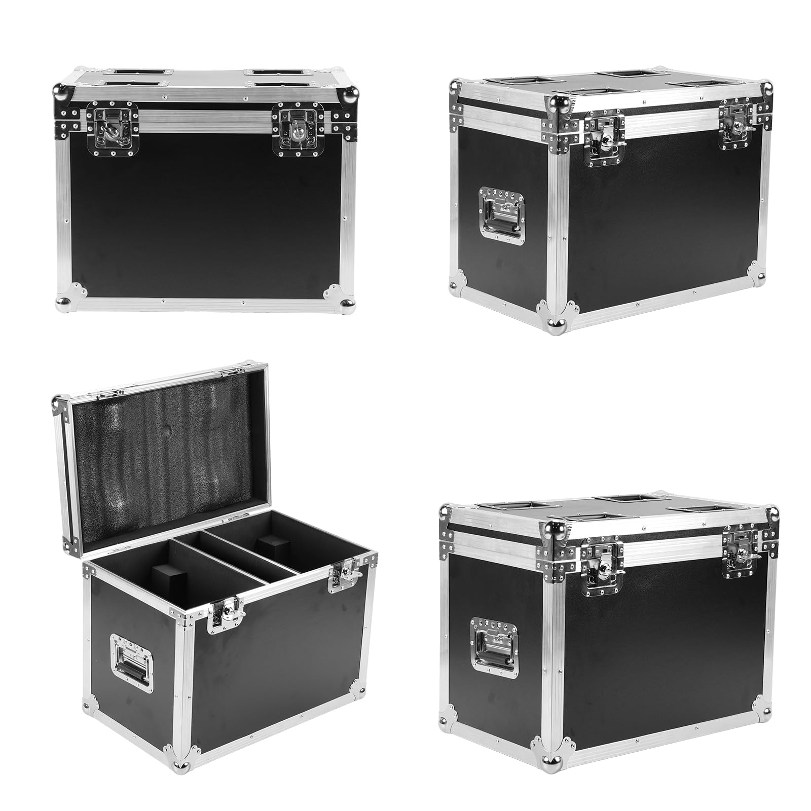 7 x 40 W Lyre LED RGBW Moving Head con 1 etui do lotu, światło sceniczne z DMX512, efekt mijania, wiązki, wiru, kalejdoskopu, do DJ-ów, klubu dyskotekowego, na Boże Narodzenie, wesele, 2 szt