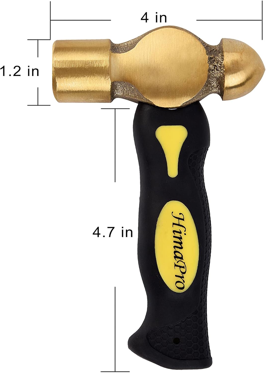 HimaPro Steel Bench Block(4"x4“x1/2") and 1 pound Brass Hammer Set for Jewelry Making, Metal Stamping, and Wire Hardening - A Basic but Necessary Tool Set