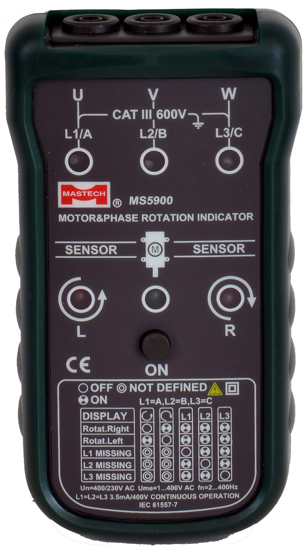 Mastech Motor & Phase Rotation Indicator, MS5900