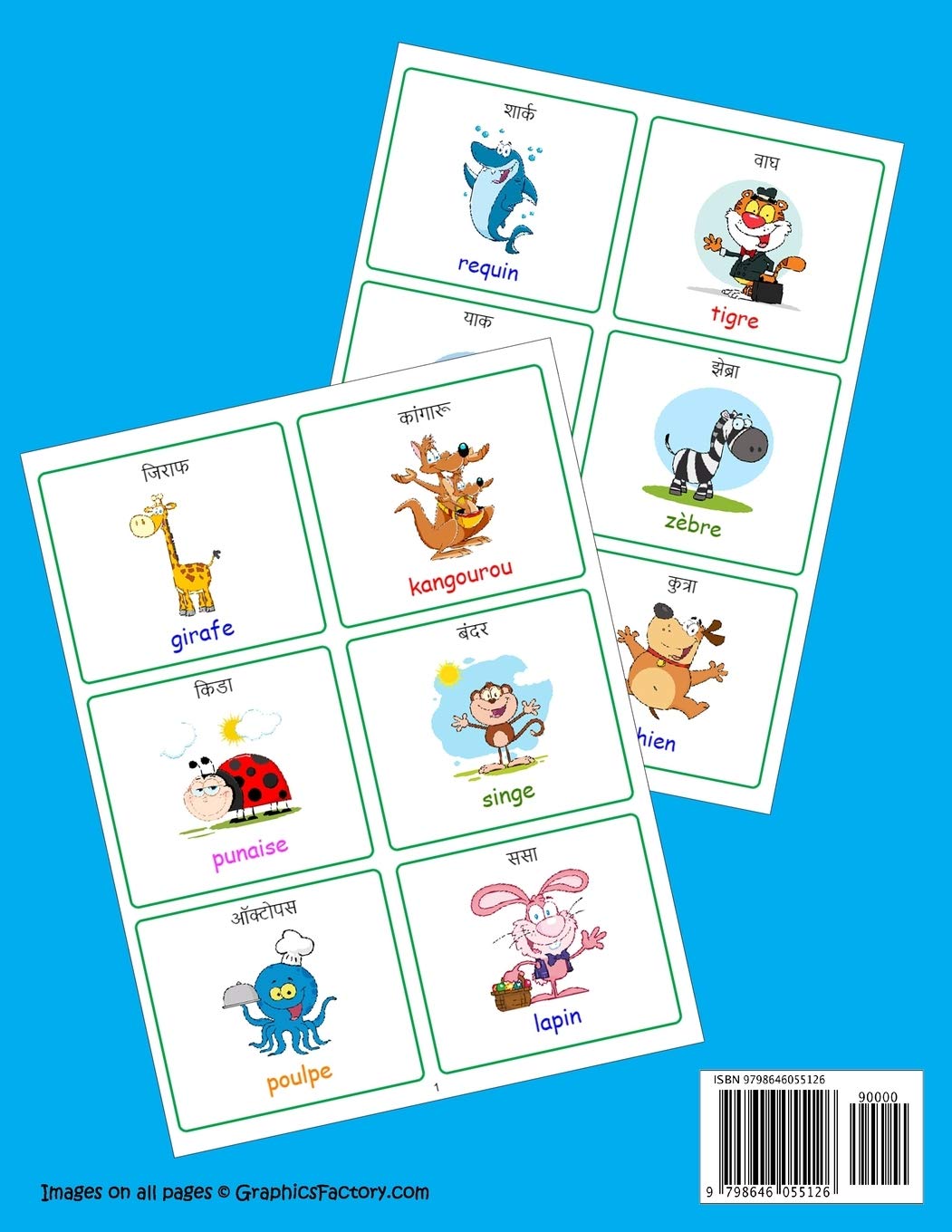 Français Marathi 240 Fiches de Vocabulaire Avec Photos - 40 Pages Couleur: Flashcards éducatifs bilingues pour les enfants - CP CE1 CE2