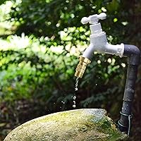 Vista 6 de AUCELI Regulador de presión de agua para RV, reductor de presión de agua de latón con pantalla de filtro, regulador de agua de 40-50 PSI