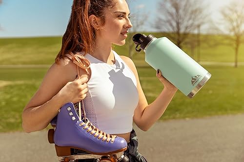 Miniatura 5 de Hydrapeak Tapa de repuesto con mango flexible, se adapta a todas las botellas de agua Hydrapeak con aislamiento de boca ancha, a prueba de fugas y