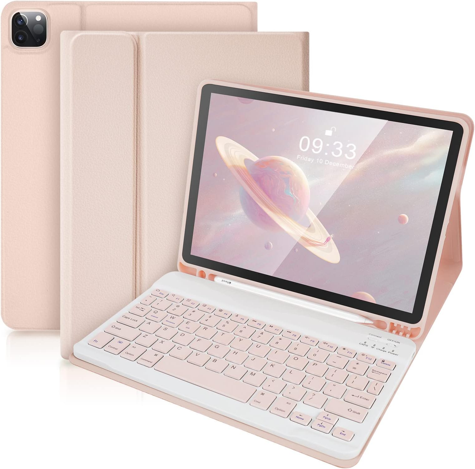 SOPPY iPad Keyboard Case, Bluetooth Keyboard for iPad Air 5th 2022