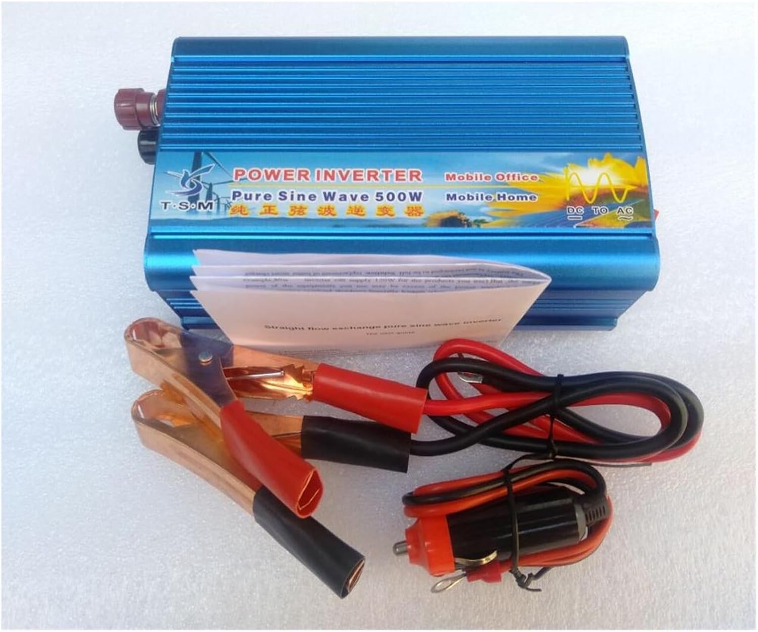 500W Pure Sine Wave DC 12V/24V/48V to AC 110V/120V/220V/230V/240V 50HZ/60HZ Power 1000W Inverter(50HZ,12V-110-120V)