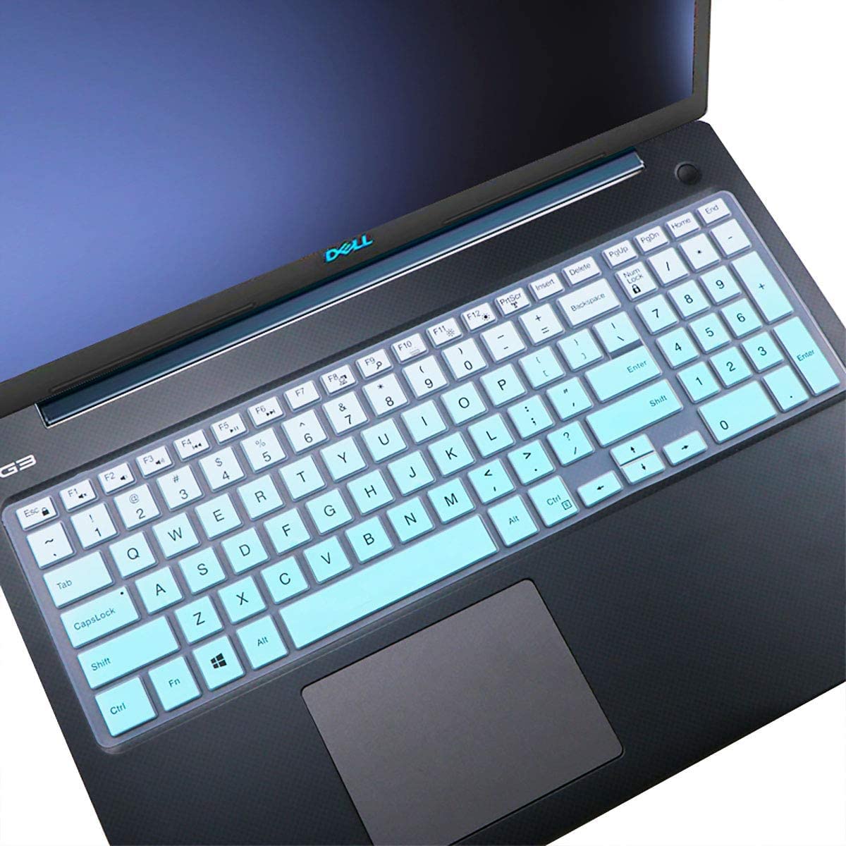 JUSTEC Premium Keyboard Protector Cover Fit for Dell Inspiron 15 3000 3551 i3551 15.6 Inch Laptop - Gradient Mint Green (B09MB8D29D) Amazon Price History, Amazon Price Tracker