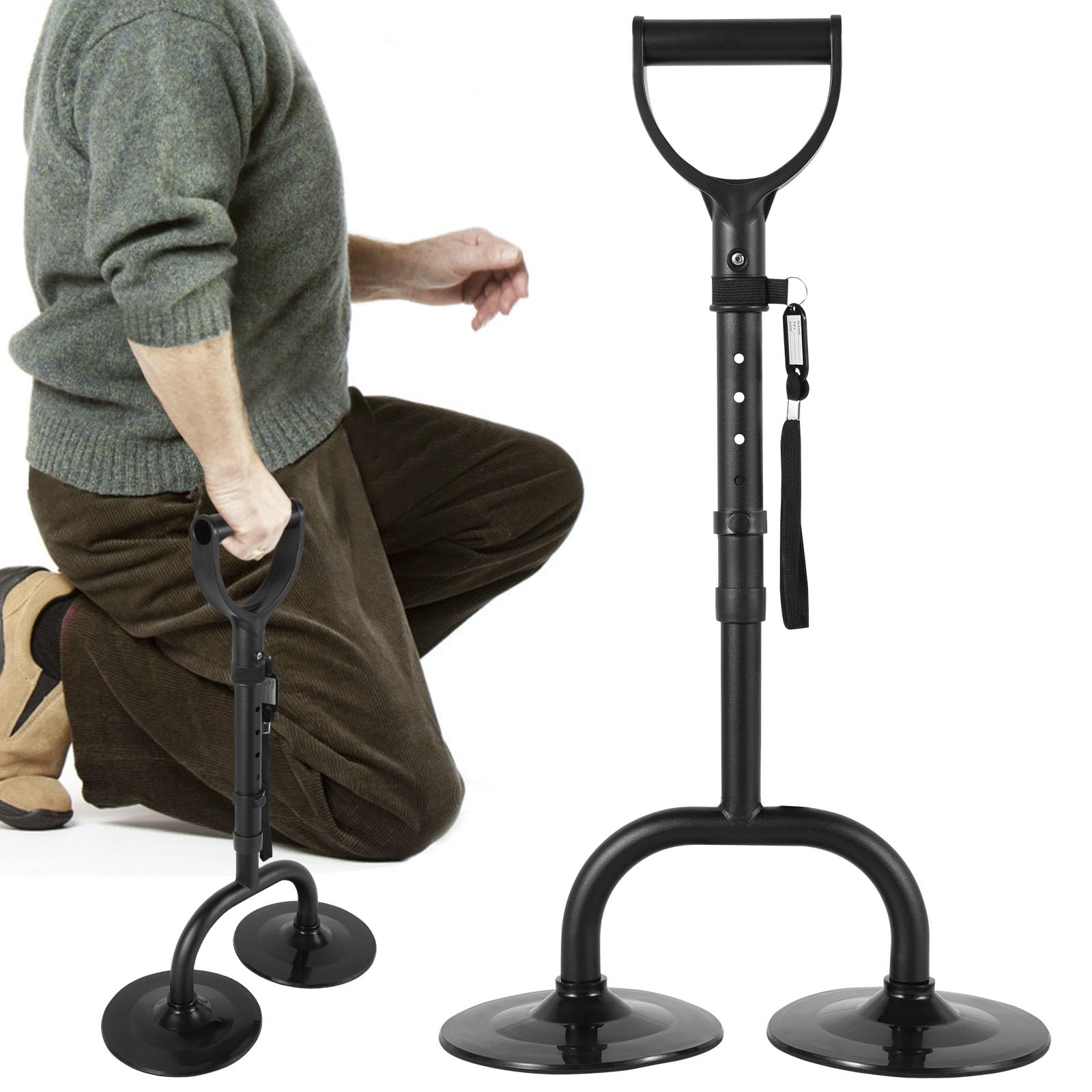 Ancianos Asistente para sentarse cama, ayuda para levantarse del sofá, ayuda a levantarse para personas mayores, 5 niveles de altura ajustable, ideal para mayor seguridad y comodidad al