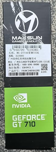 Miniatura 8 de maxsun GEFORCE GT 710 - Tarjeta gráfica de video con factor de forma pequeño, de perfil bajo, compatible con GPU DirectX12 OpenGL4.5, bajo consumo,