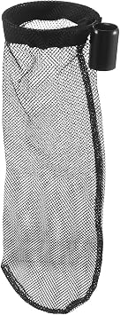 Black Pickleball Bag - Pocket Style Nylon Mesh Pouch - Breathable Netting Carrying Storage Pouch for Ping Pong Table Tennis Balls