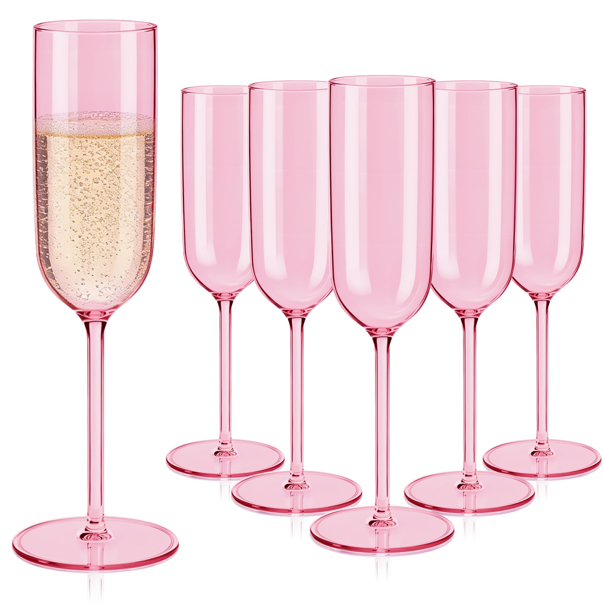 Flûtes à champagne pour mimosa lot de 24 verres plastique réutilisables de fête
