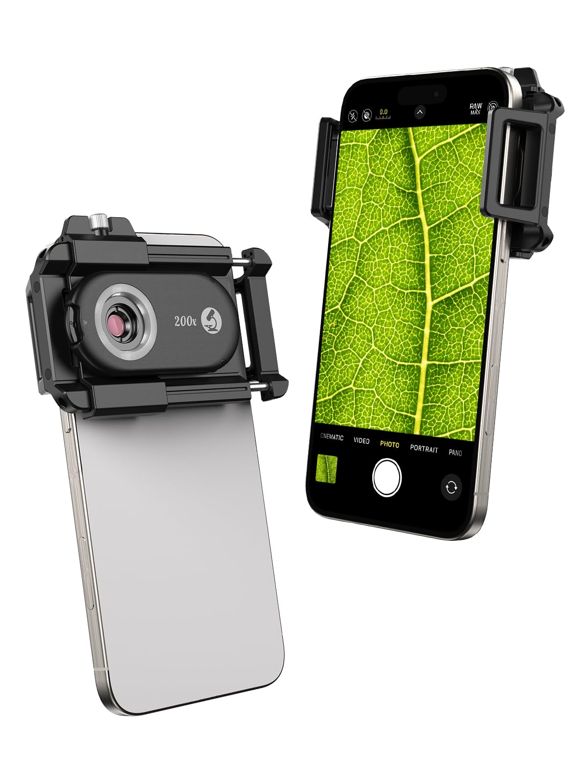 MIAO LAB 200X Phone Microscope with CPL Lens and LED/UV Light, Universal Clamp for iPhone/Android - Nano Zoom Portable Pocket Phone Microscope Lens Attachment-image-22