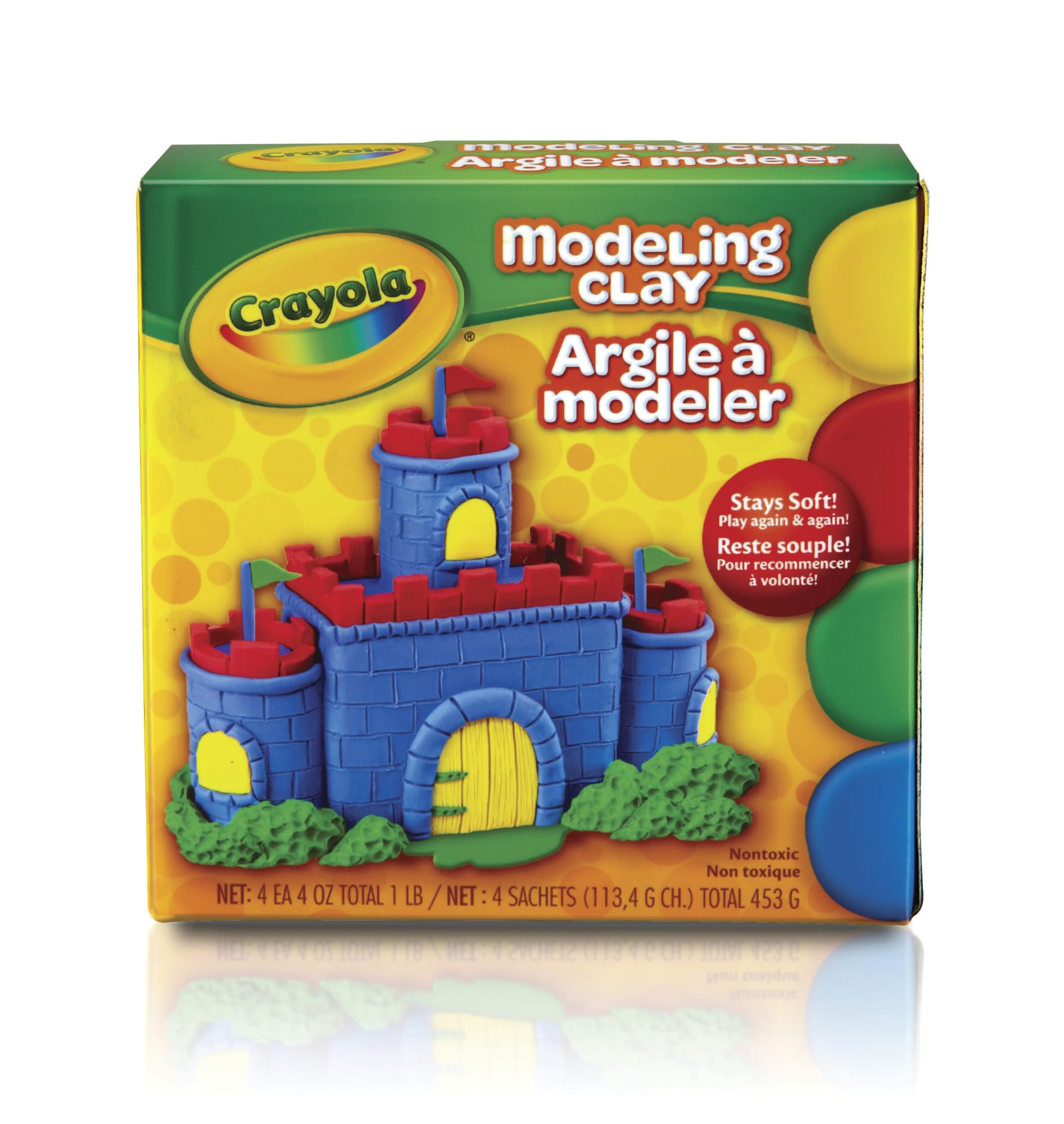 Crayola Modeling Clay, 4 Classic Colors (16 oz), Art and School Supplies for Kids, Gifts for Boys & Girls
