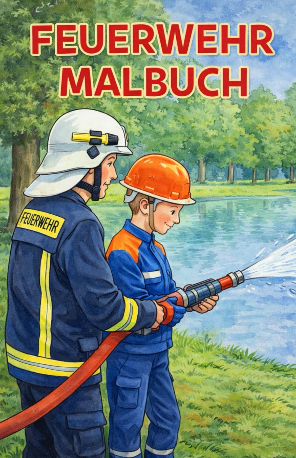 Feuerwehr Malbuch: Das kleine für unterwegs