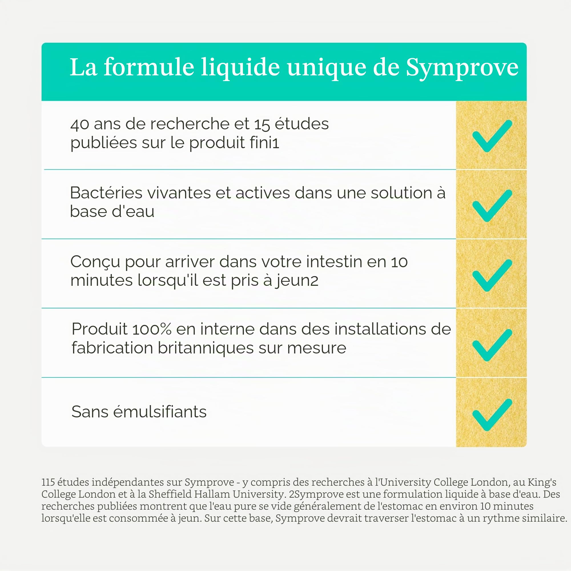 Symprove Ananas Gut Health Supplement, 4 x 500 ml boisson probiotique avec bactéries vivantes et actives, végétalien, sans produits laitiers, formule à base d'eau, soutien digestif quotidien