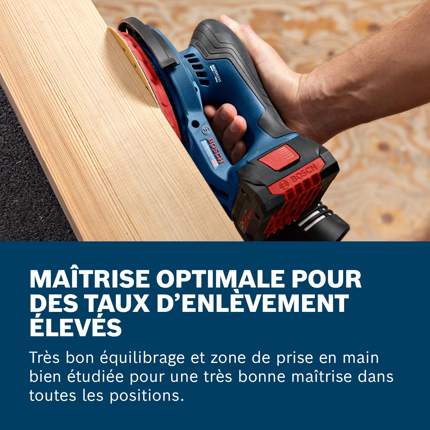 Bosch Professional 18V System ponceuse excentrique sans-fil GEX 18V-150-3 (avec 1 disque abrasif, 1 boîtier collecteur de poussière, 1 capot de protection, L-BOXX 162, sans batterie ni chargeur)