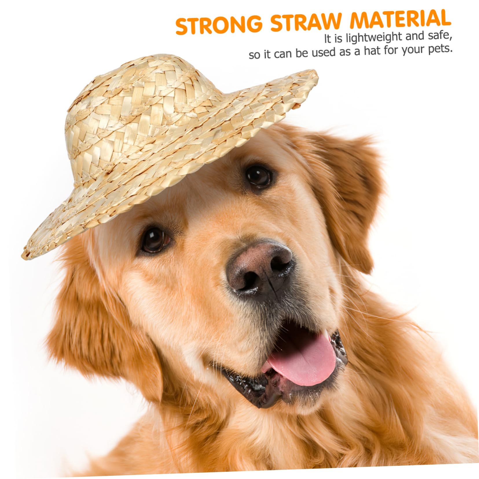 Chapeaux De Paille Tressés à La Main, 2 Pièces, Petits