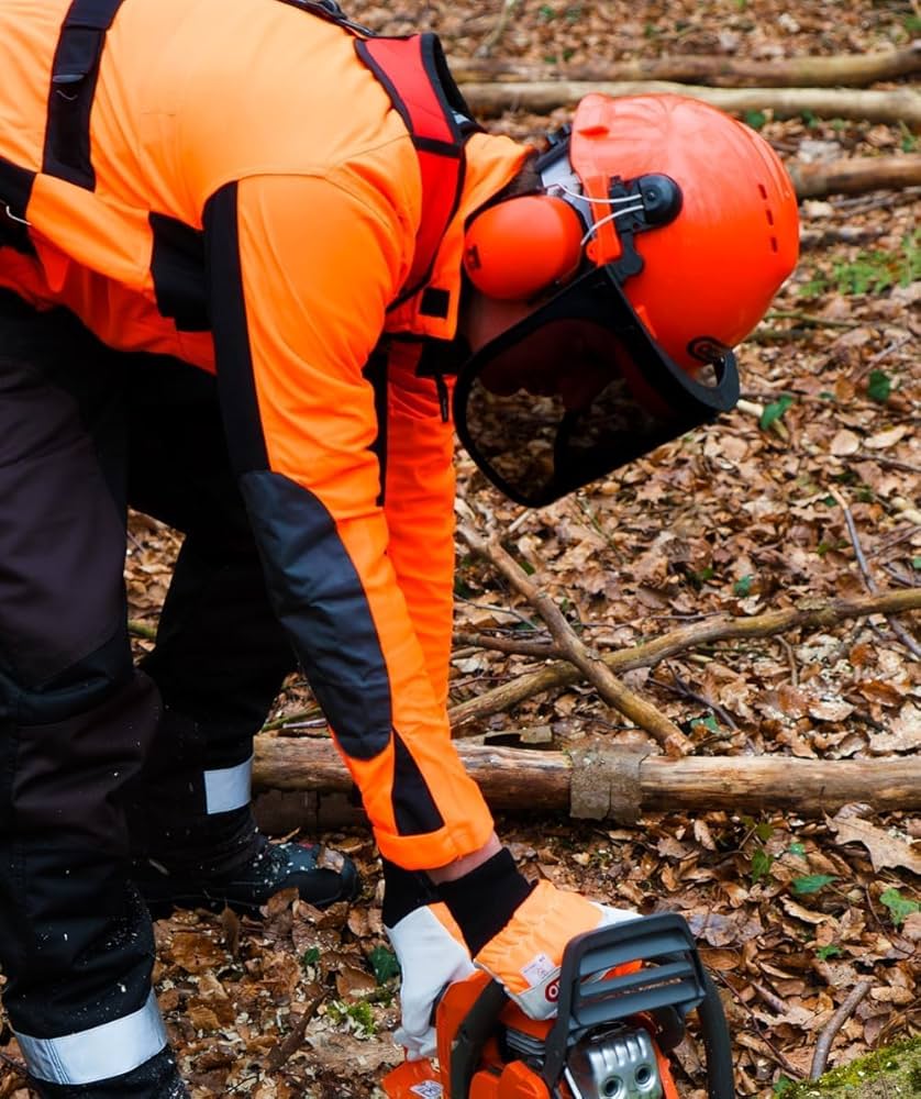 Kit Protezione Oregon Yukon - Casco Con Cuffie, Guanti Sinistra Taglia 10, Pantaloni L