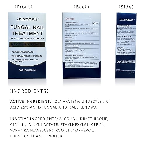 Miniatura 7 de Tratamiento de hongos en las uñas de los pies extra fuerte con 25% de ácido undecilénico, tratamiento de uñas encarnadas, reparación de uñas,